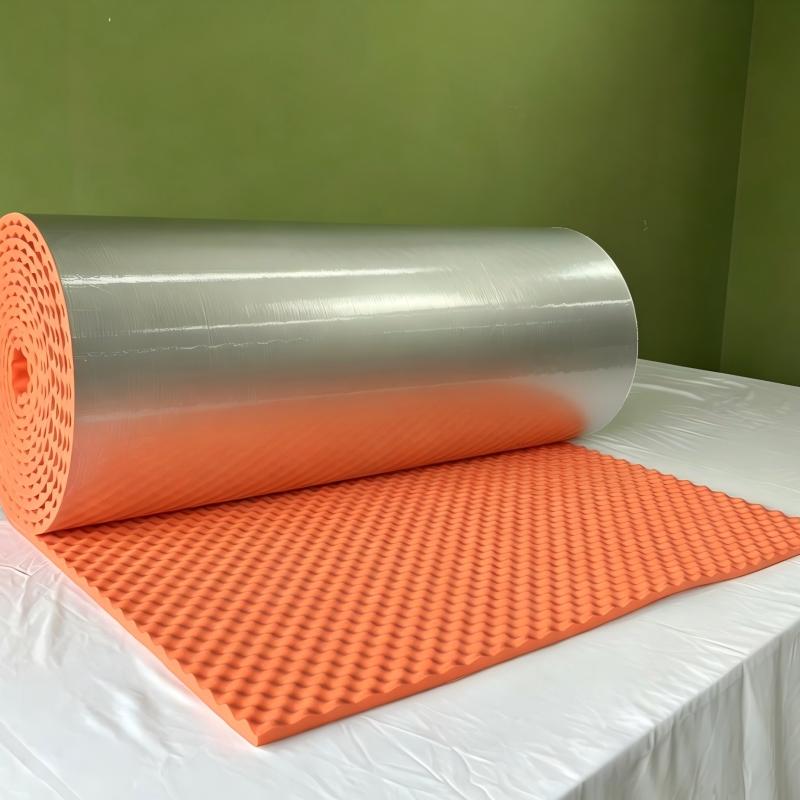 High Density 16mm Clocell PU Floor Underlayment | Thảm Chống Rung Sàn PU, Anti-Structure Noise Mat for Vietnam Building & Middle East Floating Concrete Project